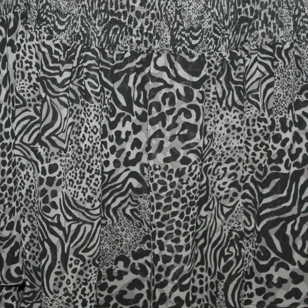 NWT Torrid Animal Print Off Shoulder Babydoll Tunic Top Plus Size 2X HW9871 - Picture 11 of 12